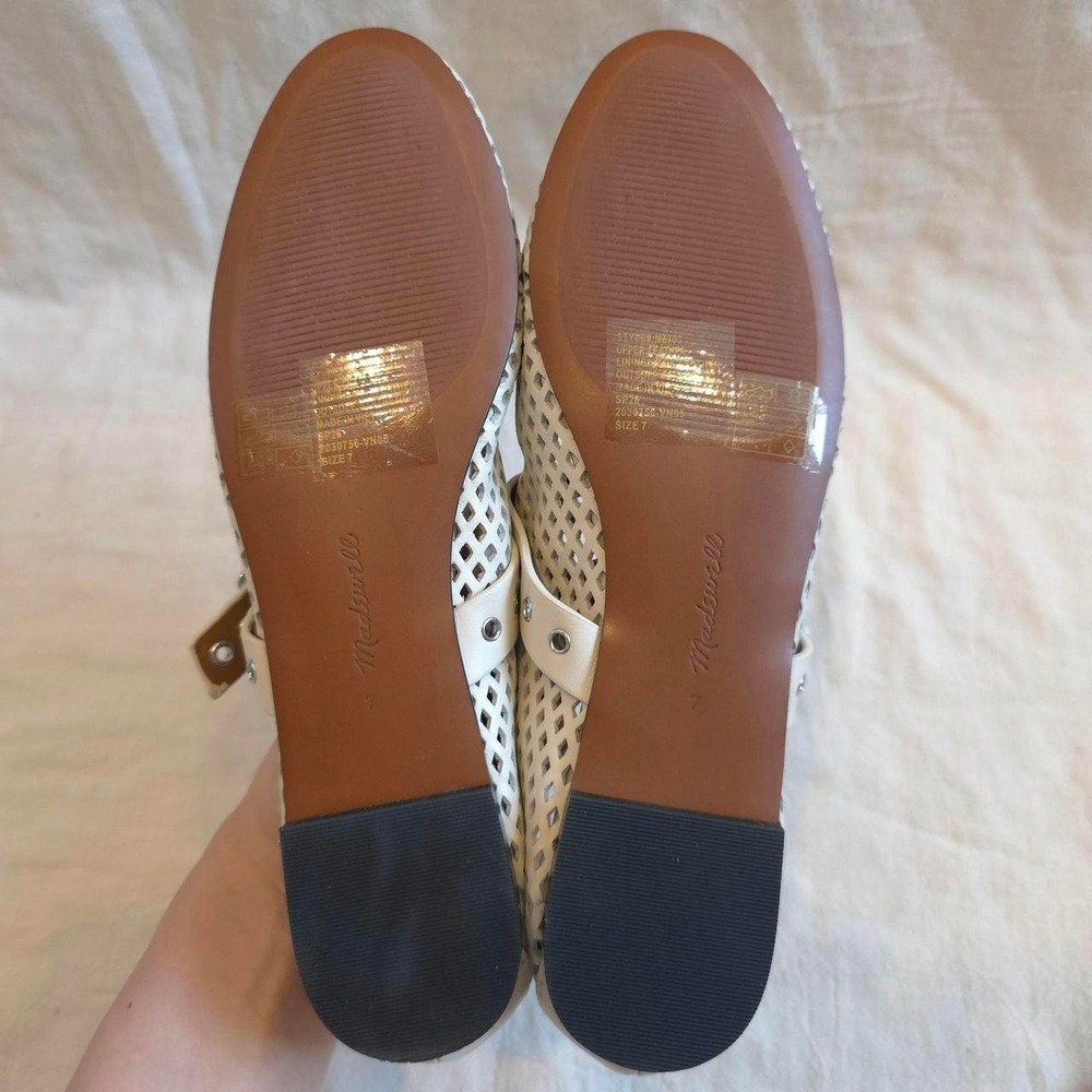 Madewell The Remy Mary Jane Flat - vintage muslin/ Size US 7 - Picture 6 of 8